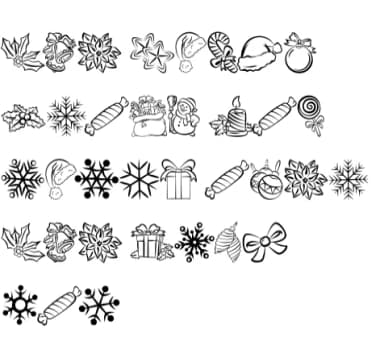 Happy Christmas by Chonada — Dingbats Font — thumbnail 8