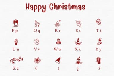Happy Christmas by Sontaya — Dingbats Font — thumbnail 3