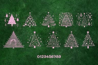 Happy Christmas Tree by MOMAT THIRTYONE — Dingbats Font — thumbnail 4