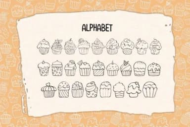 Happy Cupcake by DREAMs Soul G. — Dingbats Font — thumbnail 2