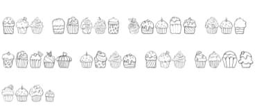 Happy Cupcake by DREAMs Soul G. — Dingbats Font — thumbnail 6