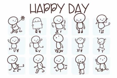 Happy Day by Sirinart — Dingbats Font — thumbnail 3