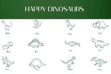 Happy Dinosaurs by Heartcraft Atelier — Dingbats Font — thumbnail 3