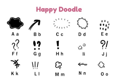 Happy Doodle by Nun Sukhwan — Dingbats Font — thumbnail 5