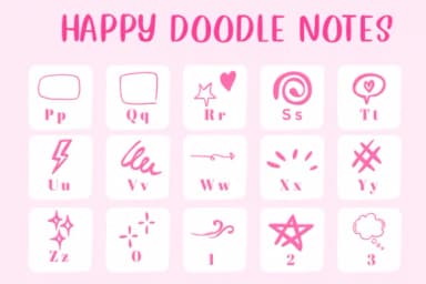 Happy Doodle Notes by CHANOK — Dingbats Font — thumbnail 3