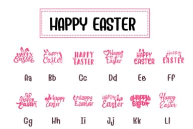 Happy Easter by PraewDesigns — Dingbats Font — thumbnail 2