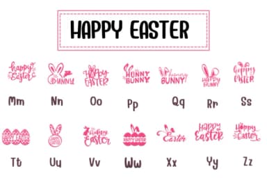 Happy Easter by PraewDesigns — Dingbats Font — thumbnail 3