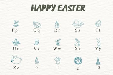 Happy Easter by Nongyao — Dingbats Font — thumbnail 3