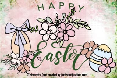 Happy Easter by Fontsandfashion — Dingbats Font — thumbnail 3