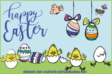 Happy Easter by Fontsandfashion — Dingbats Font — thumbnail 4