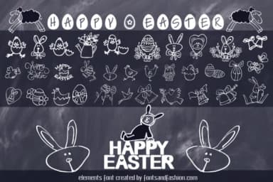 Happy Easter by Fontsandfashion — Dingbats Font — thumbnail 6
