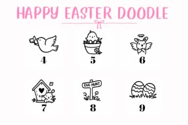 Happy Easter Doodle by CHANOK — Dingbats Font — thumbnail 4