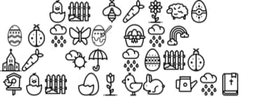 Happy Easter Icons by Stella Sky — Dingbats Font — thumbnail 5