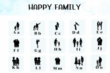 Happy Family by Ketsarin — Dingbats Font — thumbnail 2