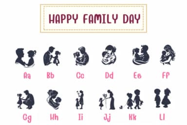 Happy Family Day by PraewDesigns — Dingbats Font — thumbnail 2