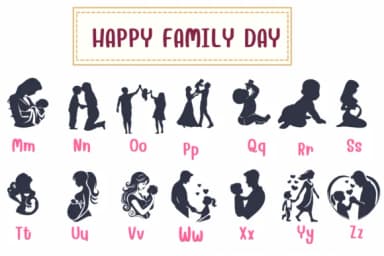 Happy Family Day by PraewDesigns — Dingbats Font — thumbnail 3