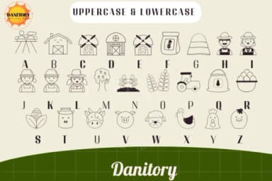 Happy Family Farm by danita.kukkai — Dingbats Font — thumbnail 2
