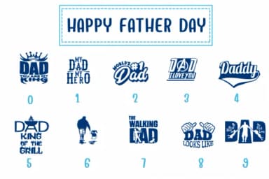 Happy Father Day by PraewDesigns — Dingbats Font — thumbnail 4