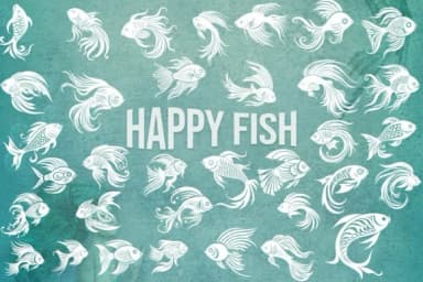 Happy Fish by MOMAT THIRTYONE — Dingbats Font — thumbnail 1