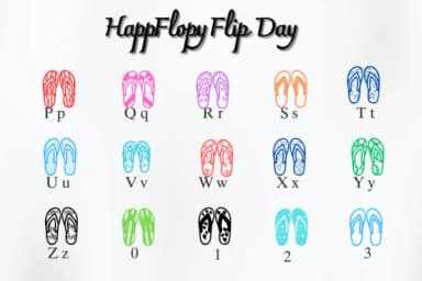 Happy Flip Flop Day by Nongyao — Dingbats Font — thumbnail 3