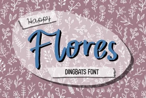 Happy Flores by DREAMs Soul G. — Dingbats Font