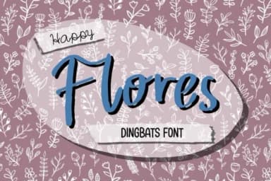 Happy Flores by DREAMs Soul G. — Dingbats Font — thumbnail 1
