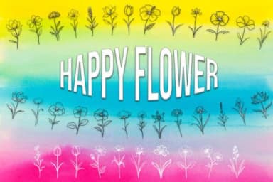 Happy Flower by MOMAT THIRTYONE — Dingbats Font — thumbnail 1