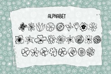 Happy Flowers by DREAMs Soul G. — Dingbats Font — thumbnail 2