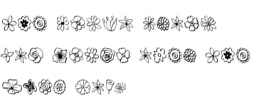 Happy Flowers by DREAMs Soul G. — Dingbats Font — thumbnail 6
