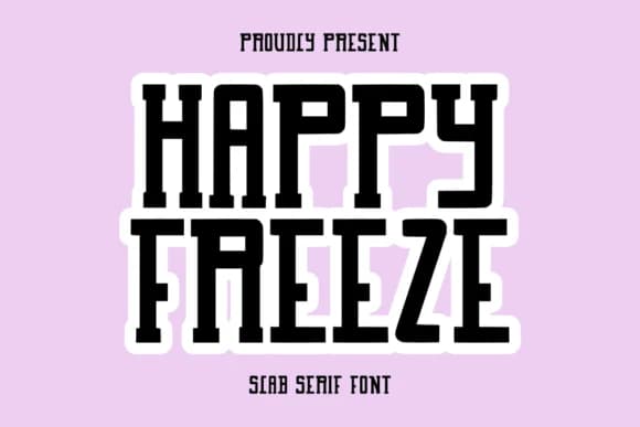 Happy Freeze by CraftedType Studio — Slab Serif Font