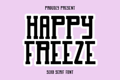Happy Freeze by CraftedType Studio — Slab Serif Font — thumbnail 1