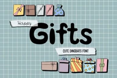 Happy Gifts by DREAMs Soul G. — Dingbats Font — thumbnail 1