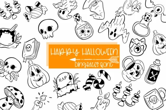 Happy Halloween by Sirinart — Dingbats Font