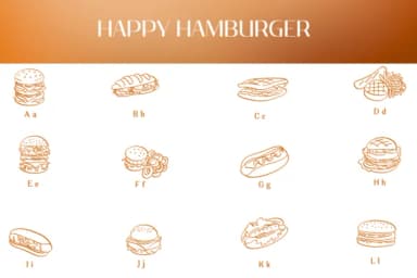 Happy Hamburger by Heartcraft Atelier — Dingbats Font — thumbnail 2