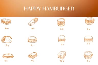Happy Hamburger by Heartcraft Atelier — Dingbats Font — thumbnail 3