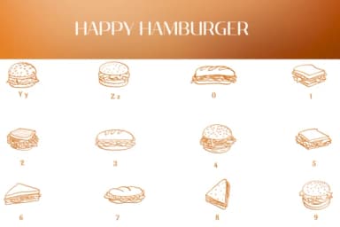 Happy Hamburger by Heartcraft Atelier — Dingbats Font — thumbnail 4