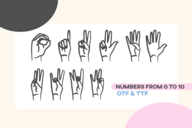 Happy Hands by Inkclouddesign — Dingbats Font — thumbnail 3