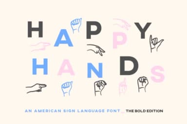 Happy Hands by Inkclouddesign — Dingbats Font — thumbnail 7