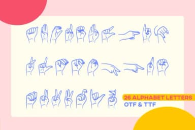 Happy Hands by Inkclouddesign — Dingbats Font — thumbnail 2