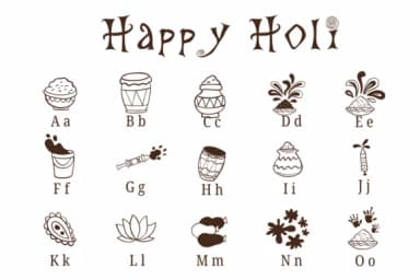Happy Holi by Suphitchaya — Dingbats Font — thumbnail 2