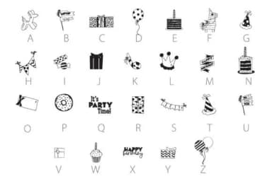 Happy Hues Bash Dingbats by Illustration Ink — Dingbats Font — thumbnail 2