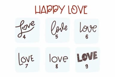 Happy Love by Sirinart — Dingbats Font — thumbnail 4