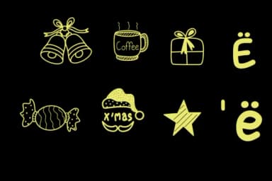 Happy Noel by Petal Pixels — Dingbats Font — thumbnail 5