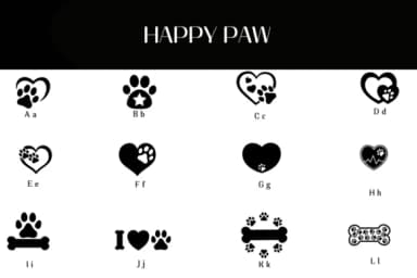 Happy Paw by Heartcraft Atelier — Dingbats Font — thumbnail 2