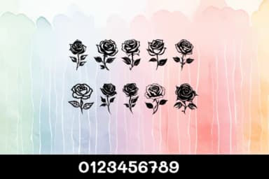 Happy Rose by MOMAT THIRTYONE — Dingbats Font — thumbnail 4