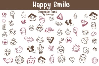 Happy Smile by Sontaya — Dingbats Font — thumbnail 1