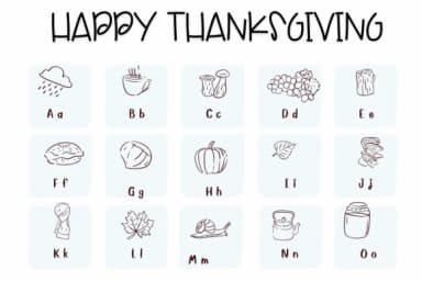 Happy Thanksgiving by Sirinart — Dingbats Font — thumbnail 2