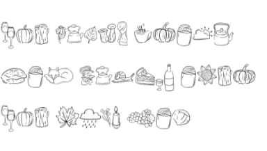 Happy Thanksgiving by Sirinart — Dingbats Font — thumbnail 8
