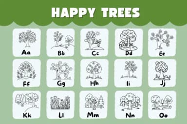 Happy Trees by Natchuta — Dingbats Font — thumbnail 2