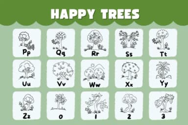 Happy Trees by Natchuta — Dingbats Font — thumbnail 3